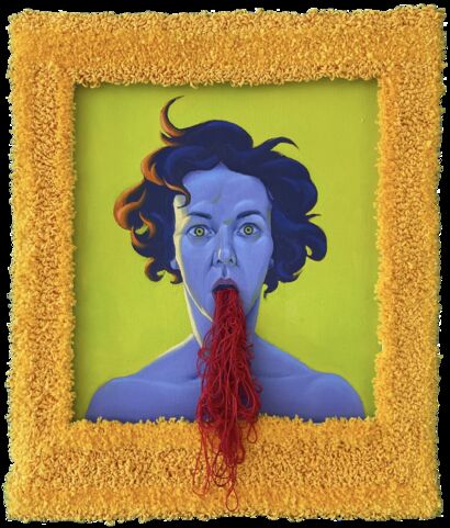 Threads of Self-Expression - a Paint Artowrk by Tanja Kuschpel